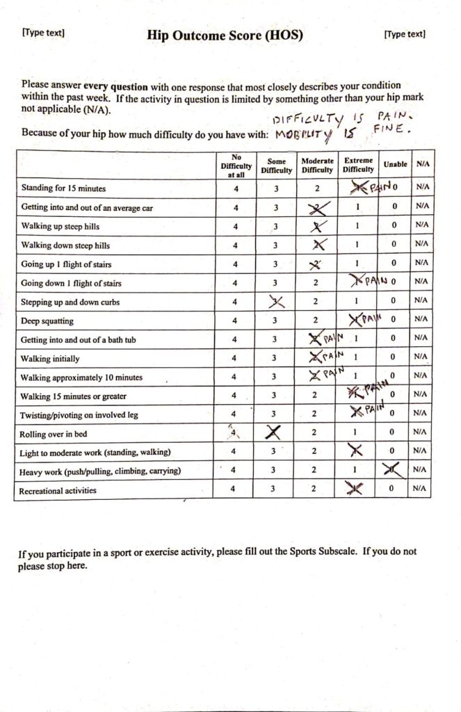 Medical History – Helping Marco